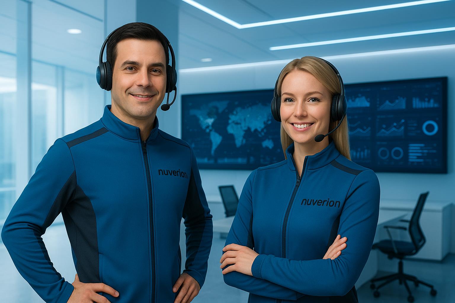 Nuverion AI Employee – a human-like digital worker powered by artificial intelligence, assisting customers and sales teams.
